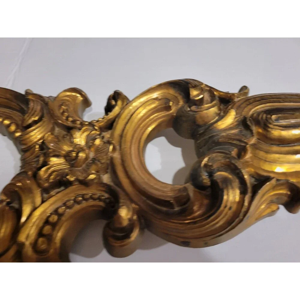 Syroco Rococo Ornate Gold Plastic Wall Frame 25x9, Oval 1-Photo